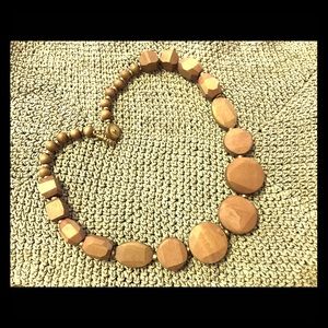 Tribal Handmade Necklace w/brushed gold accents.